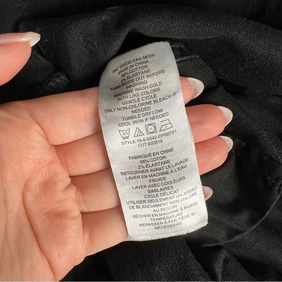 Current/Elliott Black Denim Romper - Picture 5 of 5